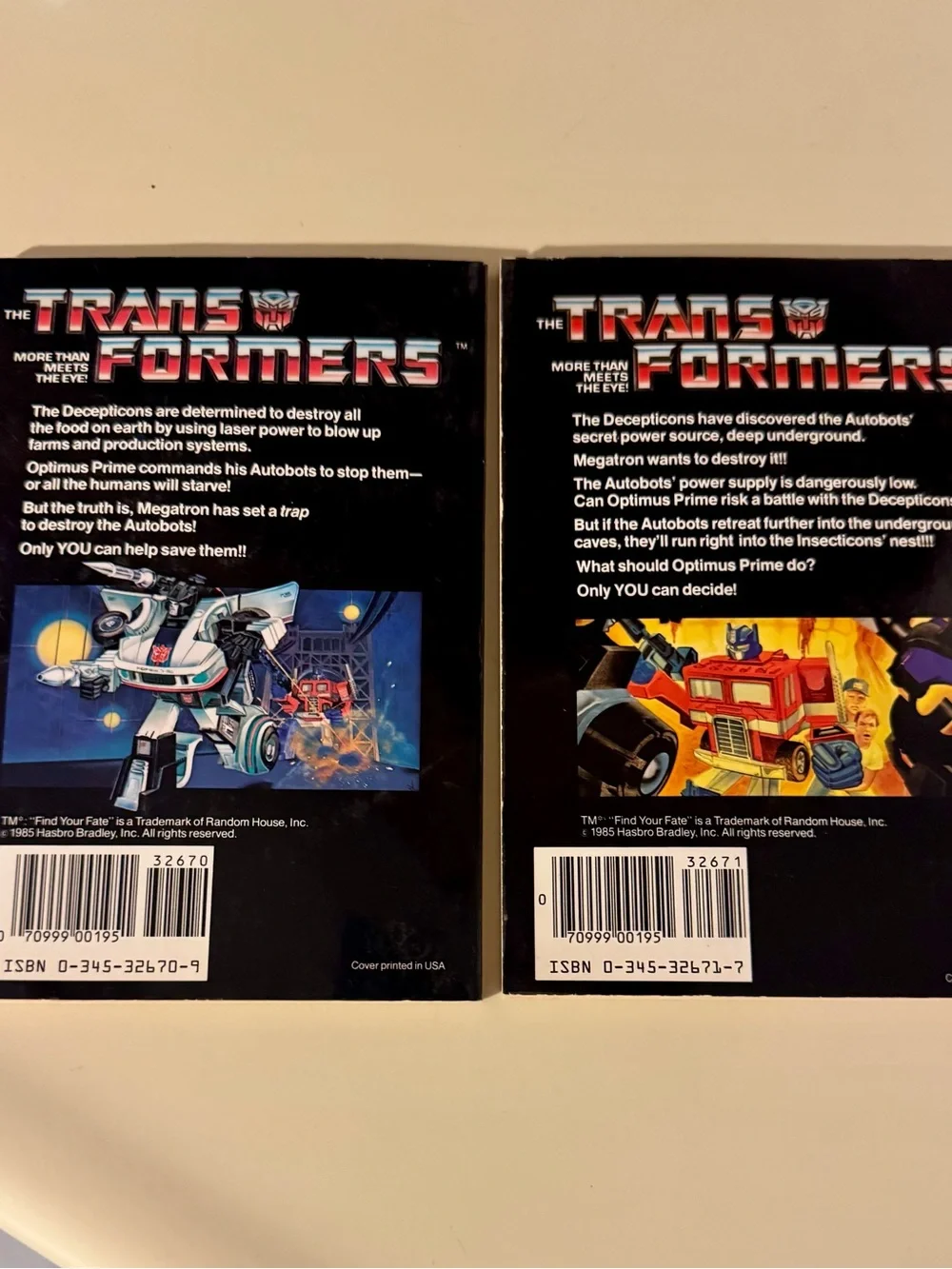 10 Transformers Vintage Storybooks